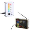 DIY Thermo-Hygrometer Soldering Kit, ICSTATION FM Radio Kit, DIY Soldering Project Radio with LED Spectrum Temperature and Humidity Meter with Expression LED for School Education, Home & Office Use