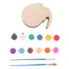 DIY Wood Football Painting Soccer Wooden Craft Kit