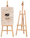 DJAR Adjustable Wooden Painting Art Easel Stand for Artists, Natural