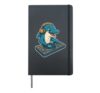 DJ Dolphin on Decks Hardcover Journal, Black