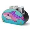 DJUETRUI Colorful Shark Leather Remote Control Holder