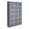 DNMDSXDRG 12-Tier Portable 72 Pair Shoe Rack Organizer 36 Grids, Black