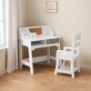 DobleePy Kids Study Desk and Chair Set, Adjustable Chair