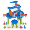 DoBoAoFa 3-Tier Kids Sand Water Table with Chair, Rain Showers Play Table Toy for Sensory Exercise Friendship Building, Summer Beach senssory Toys for Toddler Boys Girls Age 3-5