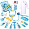 Doctor Kit for 3-5, 21 PCS Pretend Play Set Toys