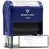 Document Identification Self-Inking Rubber Stamp | Notary Accessory Rubber Stamps (Blue Ink) - Q-200
