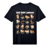 Dog Body Language Chart Cute Puppy Emotions Performance T-Shirt
