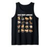 Dog Body Language Chart Cute Puppy Emotions Tank Top