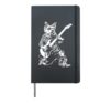 Dog Guitarist Guitar - Scottish Terrier Dad Mom Hardcover Journal, Black