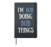 Doing bob for men gift idea funny name gifts Hardcover Journal, Black