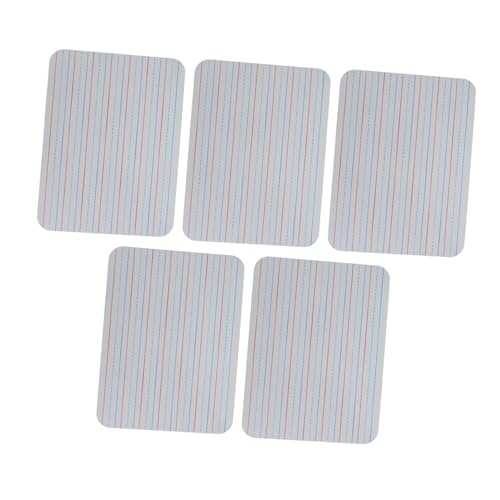 DOITOOL 5pcs Double-Sided Dry Erase Board with Ruled and Blank Sides, High Density Material, Easy Erase and Rewrite, for Conference Rooms and Meetings, for Students and Teachers