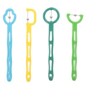 DOITOOL Tongue Trainer Set 4 Pack Tongue Tip Exercise Tool for Kids Oral Muscle Training Tool for Speech Delay Autism Communication Devices Muscle Coordination
