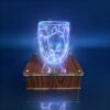 DOJBK Tesla Coil Plasma Cup, Lightning Glow Mug, Cup Shaped Artificial Lightning Plasma Light, Electric Lightning Glass Cup, Touch Sensitive, with Exciter Base, for Drinks, Cool Science Gadget