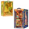Dollhouse Booknook for Adults, Tiny House Bookshelf Decor 3D Wooden Puzzle