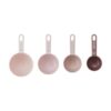 Dolly Parton Blush Nesting Measuring Cups with Butterfly Accents, Perfect Baking Gift, Easy-Read Markings, Set of 4, 1/4, 1/3, 1/2 and 1 Cup Sizes