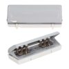 Domary 6 Hole Paper Puncher Adjustable Durable Gray 10 Sheet Capacity for
