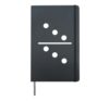 Domino Stone 3 | 3 Groups Costume Token Fancy Dress Carnival Hardcover Journal, Black