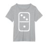 Domino T-Shirt, Women's Plus, Heather Grey, 6X