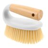 DONFAMDS Multi-Function Crevice Brush Comfortable Grip and Stiff Bristles for Tile and Grout Lines Cleaning, Wooden and Pp Material Utility Cleaning Hand Brush for Household and Bathroom
