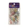 DONNA Glow in the Dark Hair Beads, 40+ PCS Luminous Pony Beads for Kids Braids, Large Hole Acrylic Beads for Hair Braiding, Ponytails & Twists, Glitter Beads for DIY Jewelry & Bracelet Making