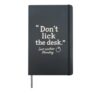 Don't Lick The Desk Just Another Monday Funny Office Teacher Hardcover Journal, Black
