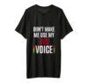 Don't Make Me Use My Iris Voice Funny Name Women Adult & Youth Baseball Jersey