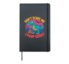 Don't Scare Me I Poop Easily Funny Halloween Costume T-Rex Hardcover Journal, Black