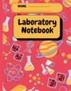 Doodumi Grid Paper Notebook,Laboratory Notebook, 4 x 4 Grids , Quad Ruled, 8.5 x 11 inch , 100 Sheets: Laboratory Notebook, 25 Wide Ruled sets of ... for School suitable for kids and teens (red )