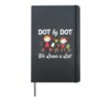 Dot By Dot We Learn A Lot Hardcover Journal, Black