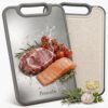 Double-Sided Titanium Cutting Board for Kitchen, 15.4"x10.4"
