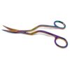 Double Curved Embroidery Scissors, Stainless Steel Curved Blade Sewing Scissors with Offset Handle, Precision Thread Trimming Scissors for Machine Embroidery, Appliqué, Quilting & Crafts - 6"