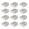 Double Hole Metal Pencil Sharpener 2-in-1 for School Office, 12 Pack