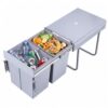 Double Pull Out Trash Can Under Cabinet,Soft-Close, Kitchen Garbage Bin