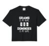 Double Six Dominoes Game Themed Domino Grandma Player Comfort Colors Crop Top