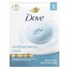 Dove Beauty Bar Soap 8ct Antibacterial Care,For Moisturized Skin, 3.75oz