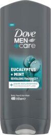 Dove Men+Care Eucalyptus + Mint 3 In1 Hair Body and Face Wash 400 ml