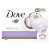 Dove Relaxing Beauty Cream Bar Soap, Coconut Milk & Jasmine Petals, 4 x 90g