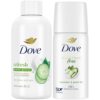 Dove Travel Essentials, Mini Body Wash + Aluminum-Free Deodorant, Travel-Size Spray, Cucumber & Green Tea