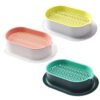 Dovsely 3-Pack Self-Watering Cat Grass Kit with Tray, Hydroponic Planter Box for Indoor Cats, Easy Grow Fresh Greens for Pets, Indoor Gardening