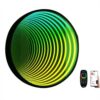 DPDZSW 3D Infinity Mirror Tunnel Light, LED Night Light 3D Mirror Light, Infinity Lamp Tunnel Mirrors for Wall, Sensory Infinity Light for Home, Desk, Living Room, Party Decora 30cm