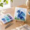 Dragon DIY Sea Glass Art Kit with Board and Easel, Acrylic Mosaic Craft