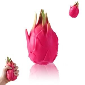 Dragon Fruit Squishy, Realistic Dragon Fruit Ball Relieve Stress and Anxiety, Party Favor Slow Rise Pressure Release Toy