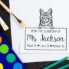 Dragon Li Cat from the Classroom of Teacher Stamp, Duo Hand Mount