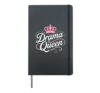 Drama Queen Princess Self-esteem Proud Power Women Hardcover Journal, Black