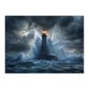 Dramatic Lighthouse Wooden Jigsaw Puzzle for Adults