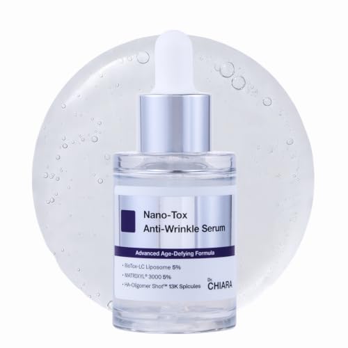 Dr.Chiara Nano-tox Anti-Wrinkle Serum | 5% Nano Liposomal Botulinum Peptide, 5% Matrixyl® 3000, Anti-aging, Wrinkles & Fine Lines, Firm Skin, Micro Spicules, Adenosine, Niacinamide, Korean Skin Care