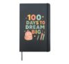 Dream Big 100 Days Celebration Hardcover Journal, Black