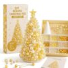 Dreamy Beaded Christmas Tree DIY Kit, Handmade Crystal Holiday Craft (#I)