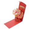 DRESSOOS Chinese Red Envelope 2025 Year of Snake 3d Card Greeting