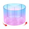 Drink Packet Organizer, Lazy Susan Gradient Drink Mix Organizer, Acrylic Water Drink Packet Holder with 4 Compartments for Cabinet Kitchen Pantry Storage Organization
